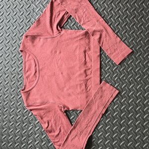 Lululemon Ebb To Street Long Sleeve Smoky Red Shirt- 10